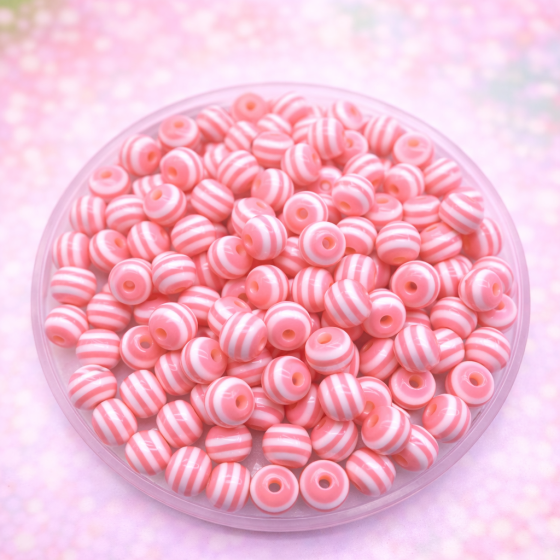Perlice akrilne roze 8mm II